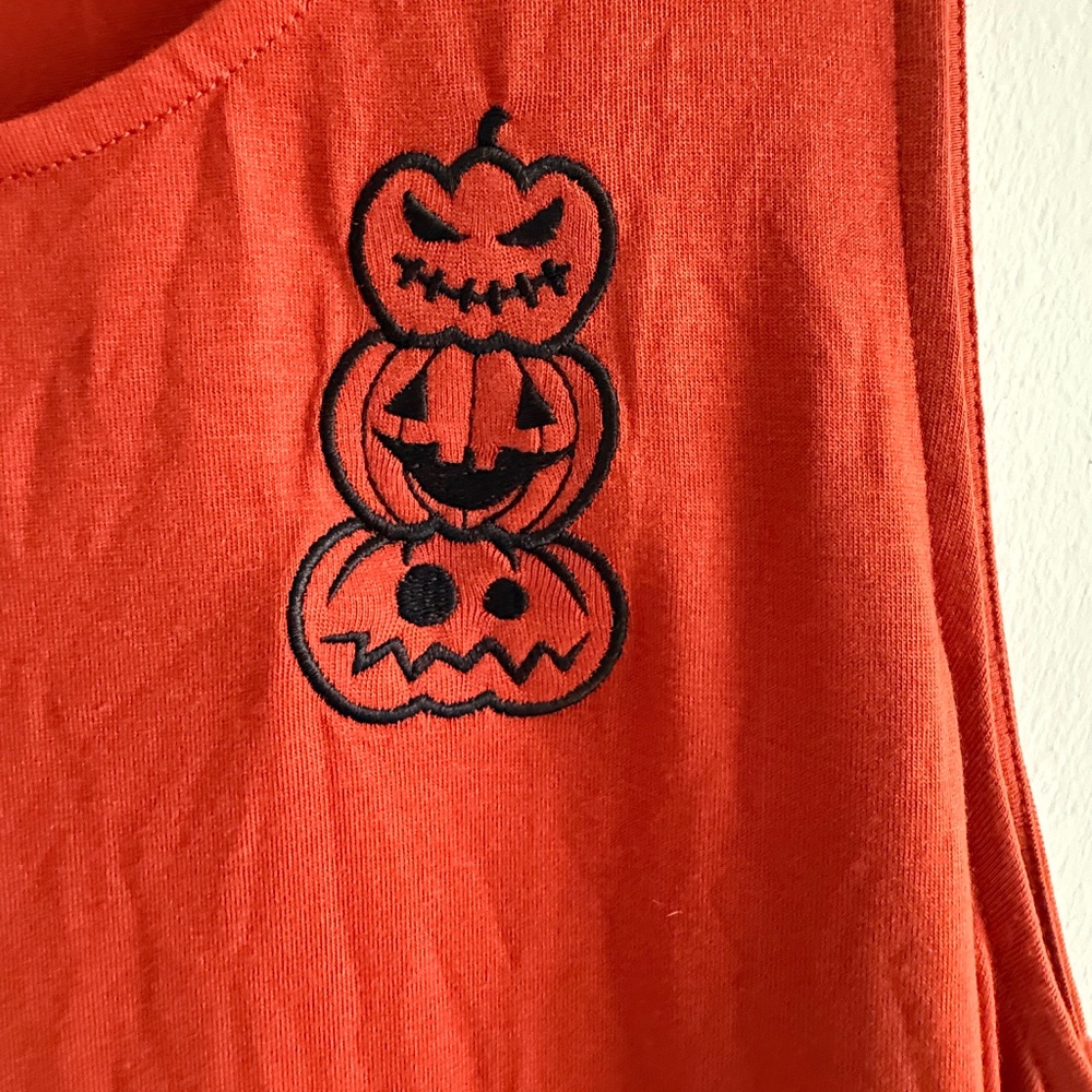 Pumpkin Embroider Dress